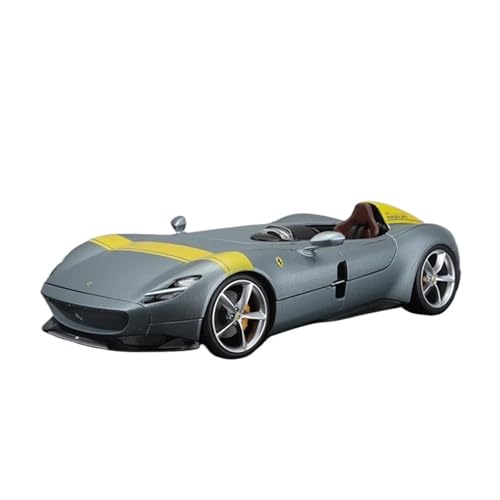 WHYMIRRJ 1:24 Für Ferrari Monza SP1 Legierung Automodelle Maßstabmodellbausätze Zu Öffnende Türen Fahrzeug Dekorative Souvenirs(Silver) von WHYMIRRJ