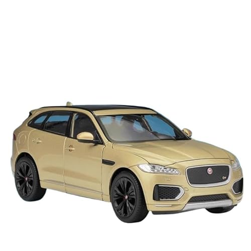 WHYMIRRJ 1:24 Für Jaguar F-Pace SUV Maßstab Legierung Automodelle Realistische Fahrzeugmodelle Sammlung Ornamente Souvenirs(Gold) von WHYMIRRJ