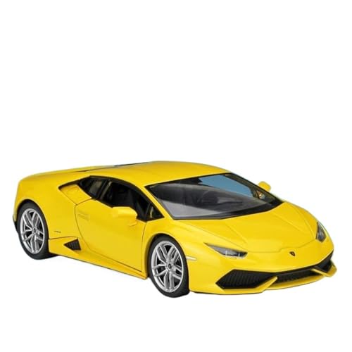 WHYMIRRJ 1:24 Für Lamborghini Huracan LP610-4 Legierung Automodelle Maßstabmodellbausätze Zu Öffnende Türen Fahrzeug Dekorativ(Yellow) von WHYMIRRJ