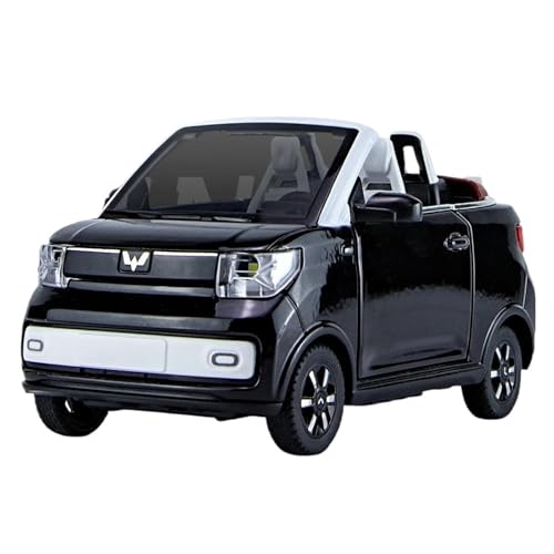 WHYMIRRJ 1:24 Für WULING HONGGUANG MINI EV Legierung Automodelle Maßstab Fahrzeug Modell Kits Display Souvenirs Sammlung Ornamente(Black) von WHYMIRRJ