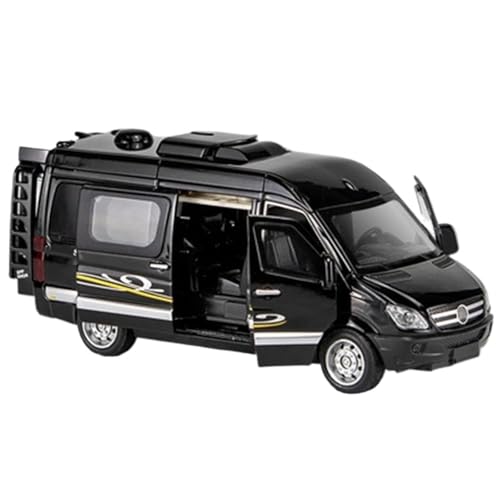 WHYMIRRJ 1:32 Für Benz MB Sprinter MPV Legierung Automodelle Maßstabmodellbausätze Zu Öffnende Türen Fahrzeugdekorative Souvenirs(Black) von WHYMIRRJ