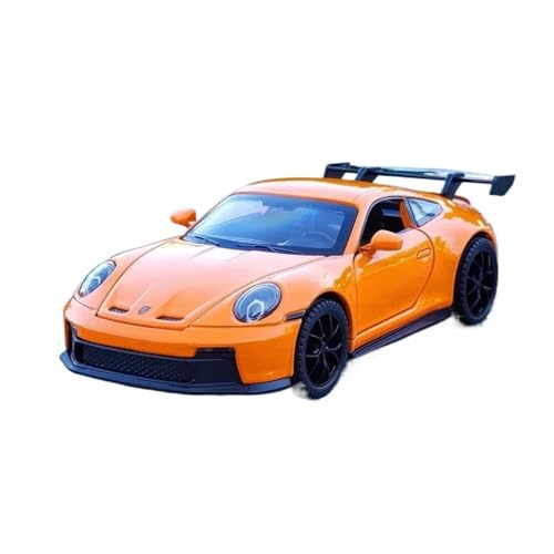 WHYMIRRJ 1:32 Für Porsche 911 GT3 Maßstab Legierung Automodelle Realistische Fahrzeugmodelle Sammlung Ornamente Souvenirs(Orange) von WHYMIRRJ