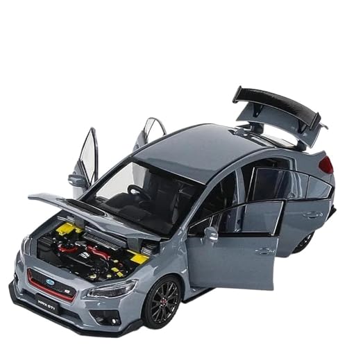 WHYMIRRJ 1:32 Für Subaru WRX STI Legierung Automodelle Maßstabmodellbausätze Zu Öffnende Türen Fahrzeugdekorative Souvenirs(Silver) von WHYMIRRJ