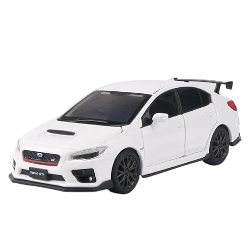 WHYMIRRJ 1:32 Für Subaru WRX STI Legierung Automodelle Maßstabmodellbausätze Zu Öffnende Türen Fahrzeugdekorative Souvenirs(White) von WHYMIRRJ