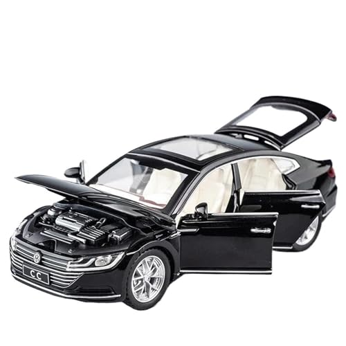 WHYMIRRJ 1:32 Für VW CC Druckgusslegierung Legierung Automodelle Maßstabmodellbausätze Zu Öffnende Türen Fahrzeugdekorative Souvenirs(Black) von WHYMIRRJ