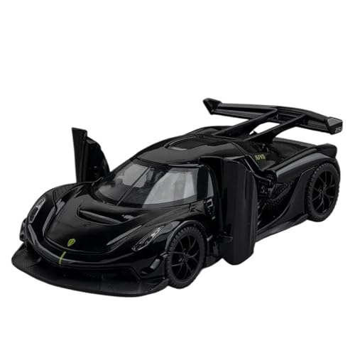 WHYMIRRJ 1:32 for Koenigsegg Jesko Supercar Maßstab Legierung Automodelle Simulation Metall Fahrzeugmodell for Büro Oder Wohnkultur(Black) von WHYMIRRJ
