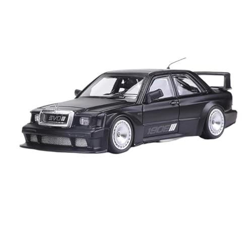 WHYMIRRJ 1:64 Für Benz 190E W201 Leichtmetall-Automodelle Miniatur-Replika-Fahrzeugmodell Simulations-Dekorationssammlung(Black) von WHYMIRRJ
