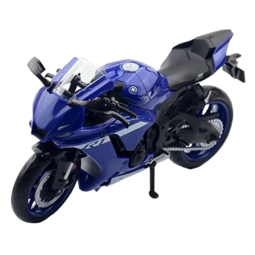 WHYMIRRJ Diecast 1/12 für Yamaha YZF-R1M Motorrad-Modellbau, Legierung, Druckguss, Simulationsmodelle, Sammlerstück, Metall, Ornamente, Geschenk (schwarz) von WHYMIRRJ