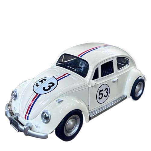 WHYMIRRJ Diecast 1:18 1955 für Käfer, Vintage-Druckguss-Auto-Modelle, aus Legierung, zum Öffnen von Türen, Sammlerstück, Metallfahrzeug, Souvenirs, vorgefertigte Fahrzeuge (18 1955, weiße Box 1) von WHYMIRRJ