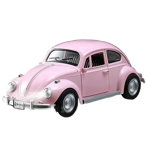 WHYMIRRJ Diecast 1:18 1955 für Käfer, Vintage-Druckguss-Auto-Modelle, öffnende Türen, Sammlerstück, Metall, Fahrzeug, Souvenirs, vorgefertigte Fahrzeuge, Modell 18 1955, Rot von WHYMIRRJ