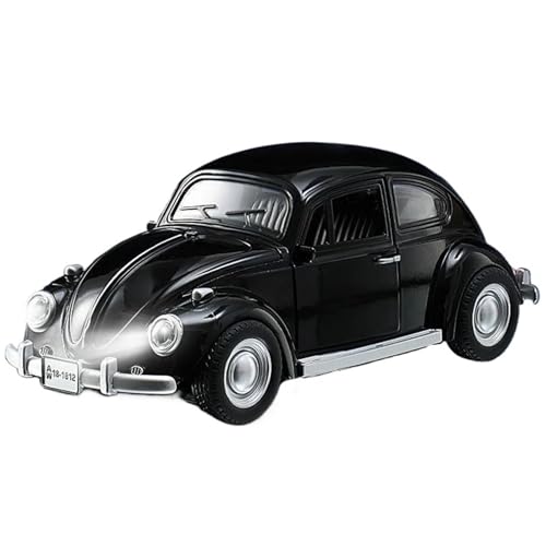 WHYMIRRJ Diecast 1:18 1955 für Käfer, Vintage-Druckguss-Auto-Modelle, öffnende Türen, Sammlerstück, Metall, Fahrzeug, Souvenirs, vorgefertigte Fahrzeuge (18 1955, schwarze Box) von WHYMIRRJ