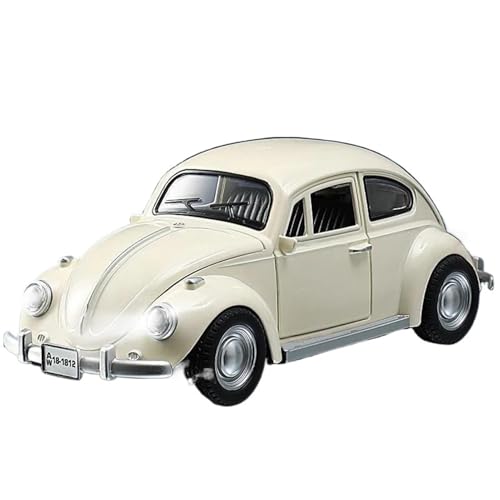 WHYMIRRJ Diecast 1:18 1955 für Käfer, Vintage-Druckguss-Auto-Modelle, öffnende Türen, Sammlerstück, Metall, Fahrzeug, Souvenirs, vorgefertigte Fahrzeuge (18 1955, weiße Box) von WHYMIRRJ