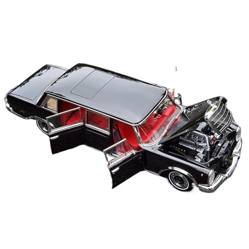 WHYMIRRJ Diecast 1:18 für Benz Pullman W100 600 Legierung Auto Modell Maßstab Realistische Miniaturfahrzeug Modell Display Sammlung Geschenk (Schwarz) von WHYMIRRJ