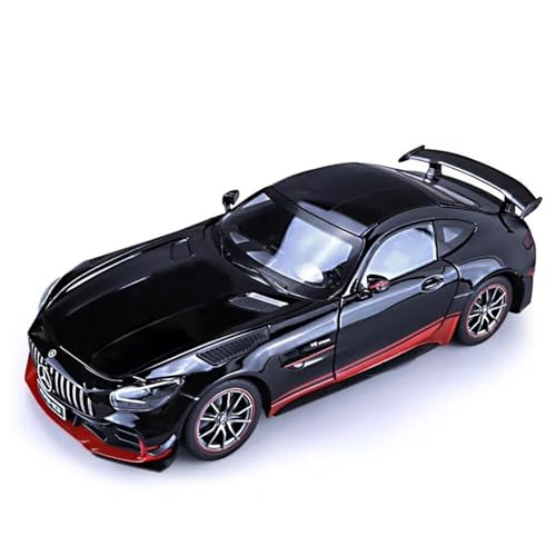WHYMIRRJ Diecast 1:18 für GTR Supercar Druckguss Legierung Auto Modell Opable Doors Realistic Car Models Dekorative Souvenirs Vorgefertigte Fahrzeuge Modell (Schwarz) von WHYMIRRJ