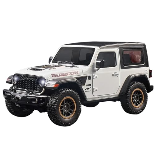 WHYMIRRJ Diecast 1:18 für Jeep Rubicon Legierung Auto Modelle Maßstab Druckguss Fahrzeuge Erwachsene Modellautos Auto Modell Dekorationen Vorgefertigte Fahrzeuge Modell (Weiß) von WHYMIRRJ