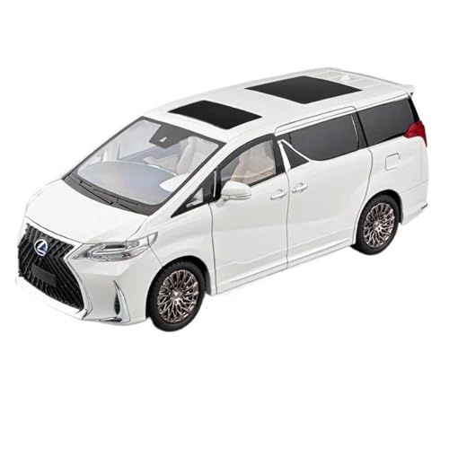 WHYMIRRJ Diecast 1:18 für Lexus LM300 MVP Druckguss-Auto-Modelle, öffnende Türen, realistische Automodelle, dekorative Souvenirs, vorgefertigte Fahrzeuge, Modell (weiß) von WHYMIRRJ