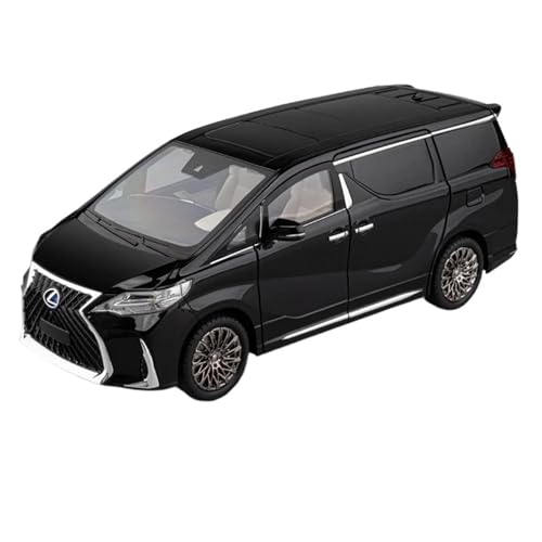 WHYMIRRJ Diecast 1:18 für Lexus LM300 MVP Druckguss-Legierung Automodelle öffnen Türen realistische Automodelle dekorative Souvenirs vorgefertigte Fahrzeuge Modell (schwarz) von WHYMIRRJ