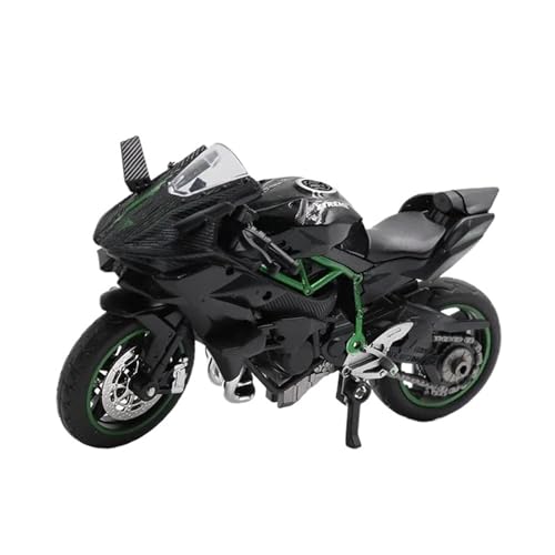 WHYMIRRJ Diecast 1:18 für Ninja Hx816 H2R Alloy Diecast Motorrad Modell Workable Shork-Absorber Sammlerstück Metall Ornamente Geschenk (H) von WHYMIRRJ