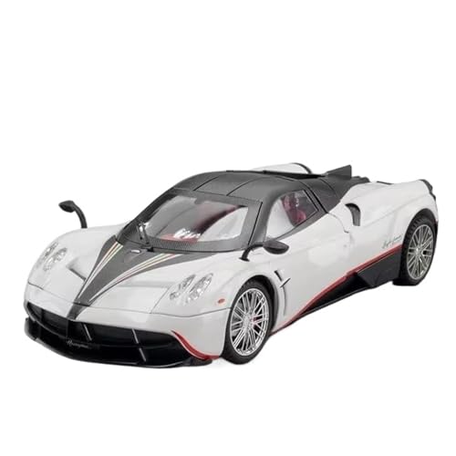 WHYMIRRJ Diecast 1:18 für Pagani Huayra Alloy Auto Modelle Maßstab Druckguss Fahrzeuge Erwachsene Modellautos Auto Modell Dekorationen Vorgefertigte Fahrzeuge Modell (Weiß) von WHYMIRRJ