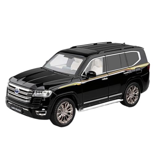 WHYMIRRJ Diecast 1:18 für Toyota Land Cruiser LC300 Maßstab Legierung Auto Modelle Exquisit Öffnen Tür Fahrzeug Modell Sammlung Geschenk (Schwarz) von WHYMIRRJ