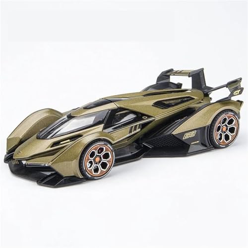WHYMIRRJ Diecast 1:22 für Lamborghini V12 GT Maßstab Legierung Supersportwagen-Modelle zu öffnende Türen, Sammlermodell, dekorative Souvenirs, vorgefertigte Fahrzeuge, Modell (grün) von WHYMIRRJ