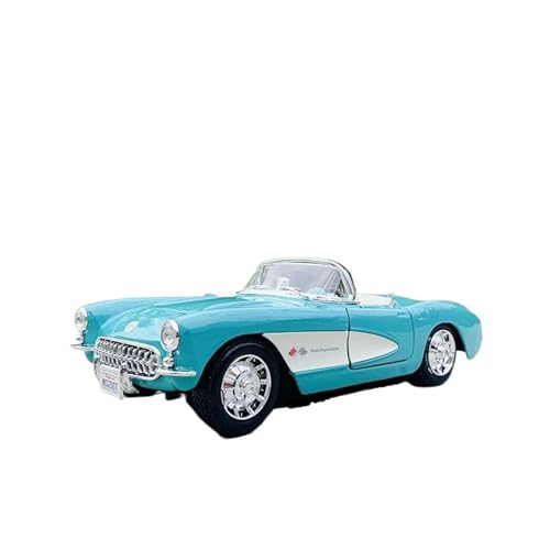 WHYMIRRJ Diecast 1:24 1957 für Chevrolet Corvette Alloy Auto Modelle Statischer Maßstab Modellautos Sammlerstück Metall Souvenirs Vorgefertigte Fahrzeuge Modell von WHYMIRRJ