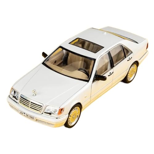 WHYMIRRJ Diecast 1:24 für Benz W140 320SEL Druckgusslegierung, Auto-Modelle, zu öffnende Türen, realistische Automodelle, dekorative Souvenirs, vorgefertigte Fahrzeuge, Modell (grün) von WHYMIRRJ
