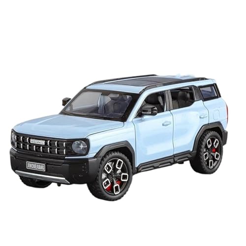 WHYMIRRJ Diecast 1:24 für Harvard Big Dog SUV, Legierung, Geländewagen, Druckguss, Metall, Autos, Modellsammlung, Display, Ornamente, vorgefertigte Fahrzeuge, Modell (blau) von WHYMIRRJ