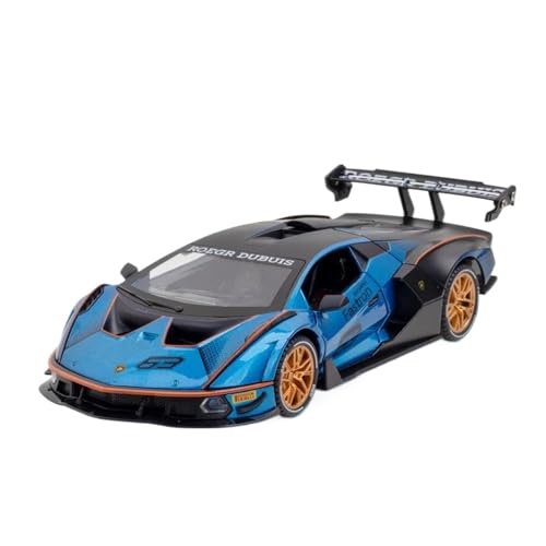 WHYMIRRJ Druckguss 1:24 Für Lamborghini SCV12 Rennwagen Maßstab Legierung Automodelle Öffnende Türen Sammlerstücke Aus Metall Souvenirs(Blue) von WHYMIRRJ
