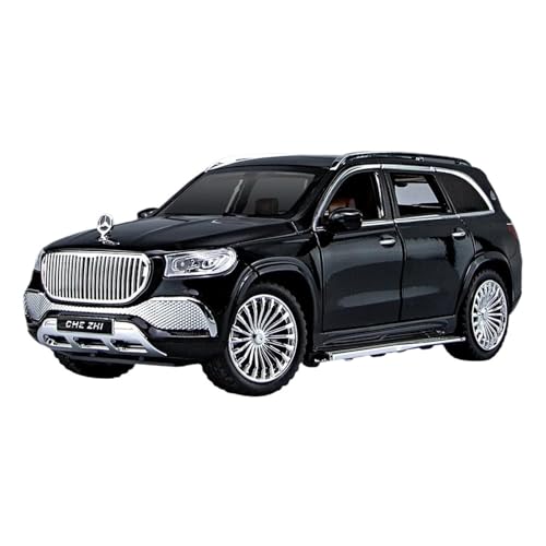 WHYMIRRJ Diecast 1:24 für Maybach Gls600 Maßstab Legierung Druckguss Auto Modelle Fahrzeug Dekorationen Sammlerstück Display Ornamente Vorgefertigte Fahrzeuge Modell (Schwarz) von WHYMIRRJ
