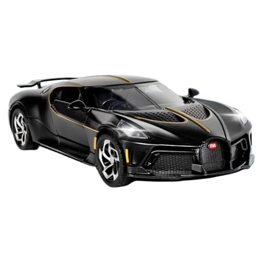 WHYMIRRJ 1:24 Für Pagani Zu Öffnende Türen Legierungsdruckguss-Automodell Maßstabmodellbausätze Sammler-Souvenirs Aus Metall(Chiron Sport Black) von WHYMIRRJ