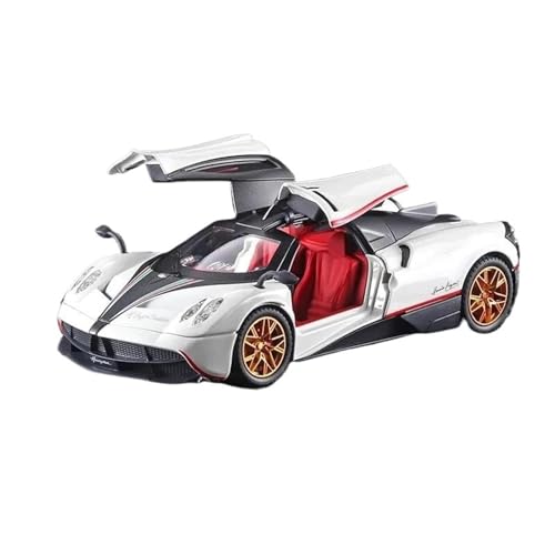 WHYMIRRJ 1:24 Für Pagani Zu Öffnende Türen Legierungsdruckguss-Automodell Maßstabmodellbausätze Sammler-Souvenirs Aus Metall(Huayra White) von WHYMIRRJ