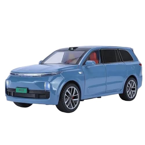 WHYMIRRJ Diecast 1:24 für ideales L9-Legierungsauto, Modellbausätze, dekorative Souvenirs, offene Türen, Fahrzeug-Sammlerstück, vorgefertigte Fahrzeuge, Modell (blau) von WHYMIRRJ