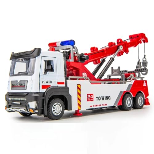 WHYMIRRJ Diecast 1:32 Alloy Engineering Car Model Metal Diecasts Collectible Alloy Vehicles Car Double Hook Wrecker Trucks Present von WHYMIRRJ
