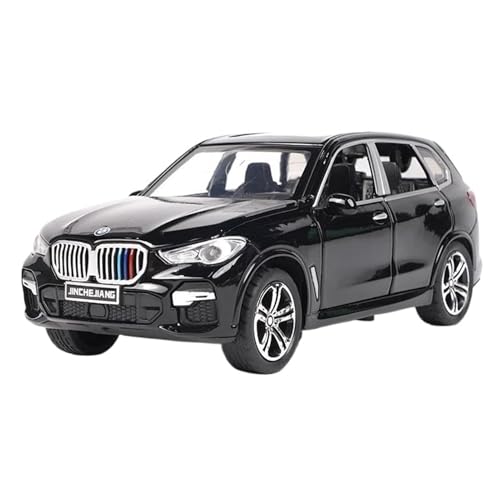 WHYMIRRJ Diecast 1:32 für BMW X5 SUV Maßstab Legierung Auto Modell Metall Druckguss Fahrzeugmodelle Sammlerstück Display Ornamente Vorgefertigte Fahrzeuge Modell (Schwarz) von WHYMIRRJ