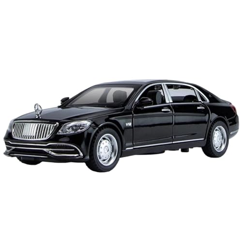 WHYMIRRJ Diecast 1:32 für Benz S650 Limousinen-Fahrzeuge, Druckguss, Legierung, Modellbausätze, Sammlerstück, Ornamente, vorgefertigte Fahrzeuge, Modell (schwarz) von WHYMIRRJ