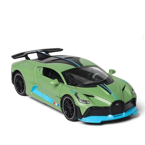 WHYMIRRJ Diecast 1:32 für Bugatti Divo Maßstab Druckguss Legierung Auto Modelle zu öffnende Türen Sammlermodell dekorative Souvenirs vorgefertigte Fahrzeuge Modell (grün) von WHYMIRRJ