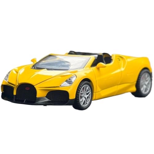 WHYMIRRJ Diecast 1:32 für Bugatti Veyron Mistral W16 Supersportwagen, Legierung, Modellbausätze, Sammlerstück, Gelb WHYMIRRJ Diecast 1:32 für Bugatti Veyron Mistral W16 Supersportwagen, Legierung, Modellbausätze, Sammlerstück, Gelb von WHYMIRRJ