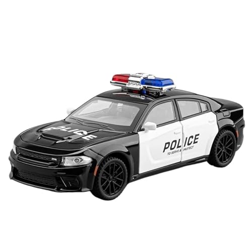 WHYMIRRJ Diecast 1:32 für DODGE Ladegerät SRT Legierung Sportwagen Modellmaßstab realistische Miniaturfahrzeug Modell Display Sammlung Geschenk (Polizei) von WHYMIRRJ