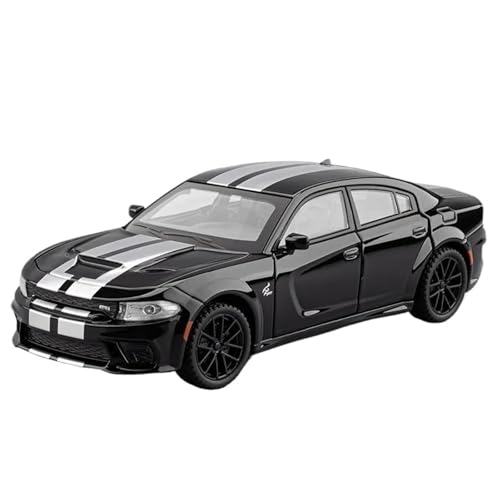 WHYMIRRJ Diecast 1:32 für DODGE Ladegerät SRT Legierung Sportwagen Modellmaßstab realistische Miniaturfahrzeug Modell Display Sammlung Geschenk (schwarz) von WHYMIRRJ