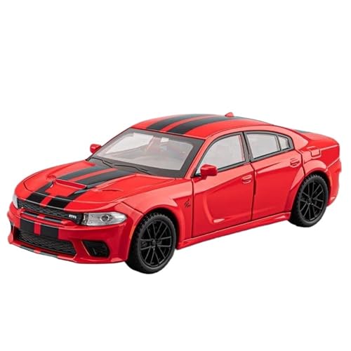 WHYMIRRJ Diecast 1:32 für Dodge Ladegerät SRT Legierung Sportwagen Modellmaßstab realistische Miniaturfahrzeug Modell Display Sammlung Geschenk (rot) von WHYMIRRJ