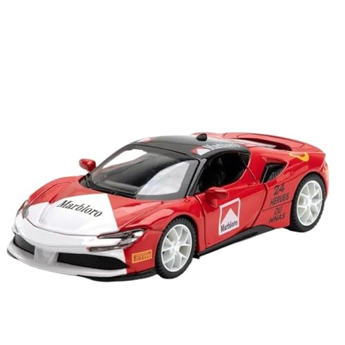 WHYMIRRJ Diecast 1:32 für Ferari SF90 Druckguss Legierung Auto Modell mit Sound und Licht Pull Back Fahrzeuge Dekoration Souvenirs WHYMIRRJ Diecast 1:32 für Ferari SF90 Druckguss Legierung Auto Modell mit Sound und Licht Pull Back Fahrzeuge Dekoration Souvenirs von WHYMIRRJ
