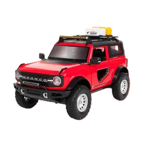WHYMIRRJ Diecast 1:32 für Ford Bronco Lima Legierungs-Auto-Modelle, Simulation, Miniatur-Nachbildung, Fahrzeugmodell für Auto-Enthusiasten (rot) von WHYMIRRJ