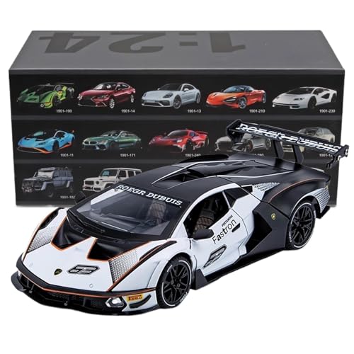 WHYMIRRJ Diecast 1:32 für Parsche 911 GT3 Maßstab Legierung Druckguss Auto Modell mit Sound und Licht Sammlerstück Metall Souvenirs (weiß) von WHYMIRRJ