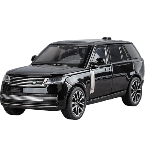 WHYMIRRJ Diecast 1:32 für Range Rover Druckguss, Legierung, Modellbausätze mit Sound und Licht, Rückziehfahrzeuge (schwarz) von WHYMIRRJ
