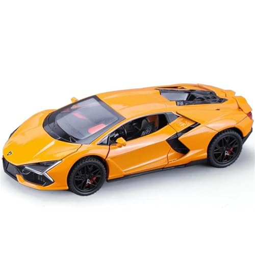 WHYMIRRJ Diecast 1:32 für Revuelto Supercar-Modelle, Druckguss, Modellbausätze, offene Türen, Fahrzeugdekorationen, vorgefertigte Fahrzeuge, Modell (Orange) von WHYMIRRJ
