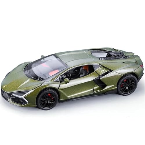 WHYMIRRJ Diecast 1:32 für Revuelto Supercar-Modelle, Druckguss, Modellbausätze, offene Türen, Fahrzeugdekorationen, vorgefertigte Fahrzeuge, Modell (grün) von WHYMIRRJ