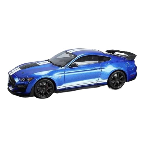 WHYMIRRJ Druckguss, 1:18 für Ford Mustang Shelby GT500 2020, Legierung, Auto-Modelle, zu öffnende Türen, Sammlerstück, Metall, Fahrzeug, Souvenirs, vormontierte Fahrzeuge, Modell (blau) von WHYMIRRJ