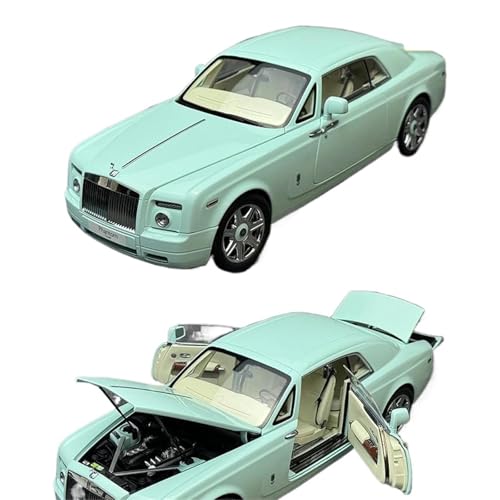WHYMIRRJ Druckguss, 1:18 für Rolls-Royce Phantom-Legierung, zweitürig, Retro-Sportwagen, Modellmaßstab, Luxusfahrzeug, Modellbausätze, Sammlung, Geschenk (Türkisgrün) von WHYMIRRJ