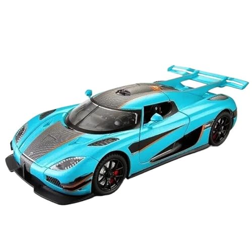 WHYMIRRJ Druckguss, 1:24 Supersportwagen, Legierung, offene Türen, Maßstab, Modellbausätze, Sammlerstück, Metall-Souvenirs, Fahrzeug-Dekorationen (blau) von WHYMIRRJ